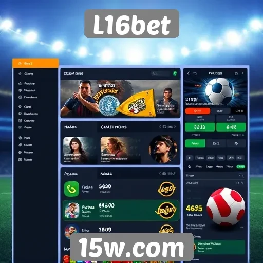 Interface do usuário do site L16bet é intuitiva